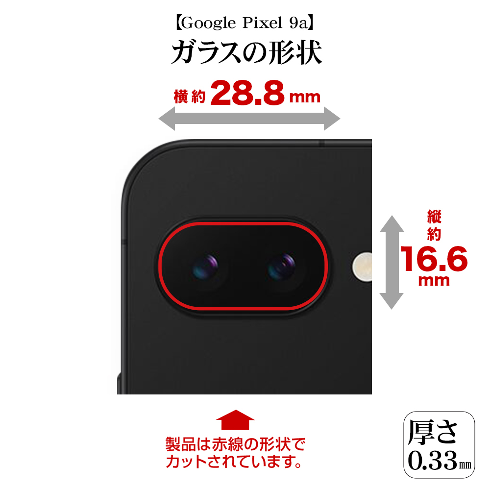 Google Pixel 9aサイズ