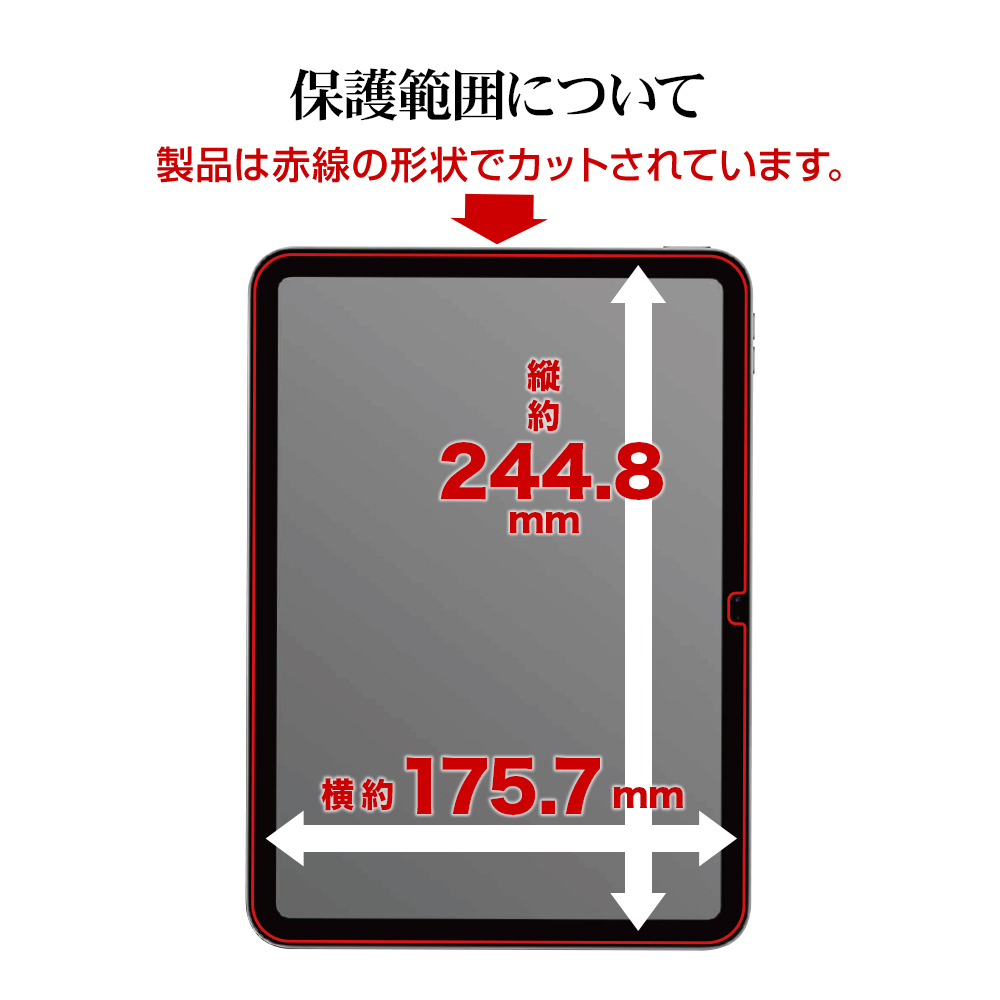 ラスタバナナ iPad(A16)(第10世代) フィルム 全面保護 さらさら マット