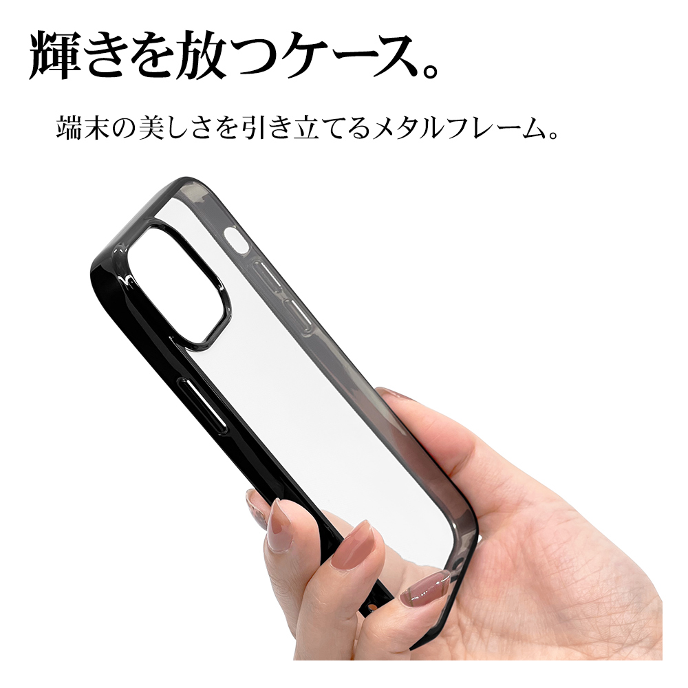 スマホケース iPhone13 mini ケース カバー ソフトケース TPU メタル