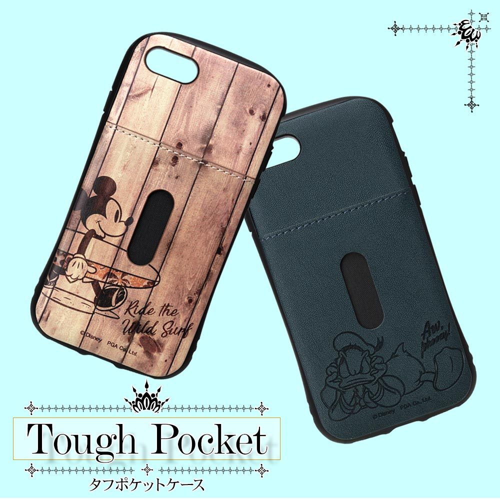 Iphone Se 第2世代 Iphone8 Iphone7 Iphone6s 共用 ケース カバー タフポケットケース 耐衝撃吸収 Mil規格 正規品 ディズニー ミッキーマウス ドナルドダック Pg Dptm03mky 飾り屋 By ラスタバナナ 通販 Yahoo ショッピング