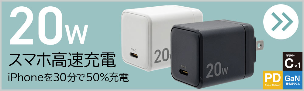 PD20W対応　AC充電器