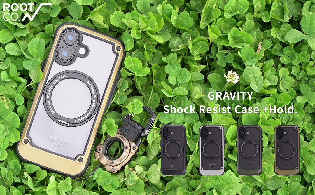 【新】[iPhone 17専用]ROOT CO. GRAVITY Shock Resist Tough & Basic Case Plus.(ブラック)