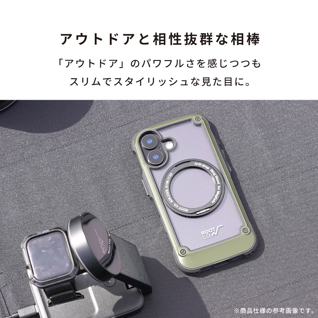 【新】[iPhone 17専用]ROOT CO. GRAVITY Shock Resist Tough & Basic Case Plus.(ブラック)