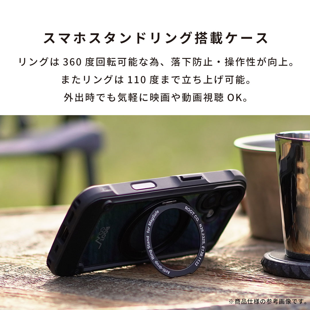 【新】[iPhone 17専用]ROOT CO. GRAVITY Shock Resist Tough & Basic Case Plus.(ブラック)