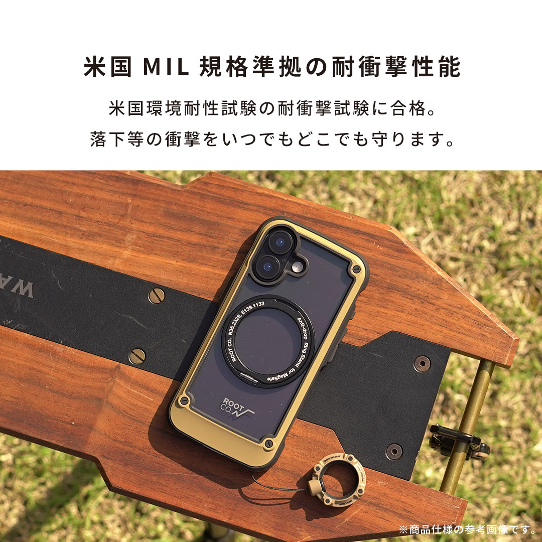 【新】[iPhone 17専用]ROOT CO. GRAVITY Shock Resist Tough & Basic Case Plus.(ブラック)