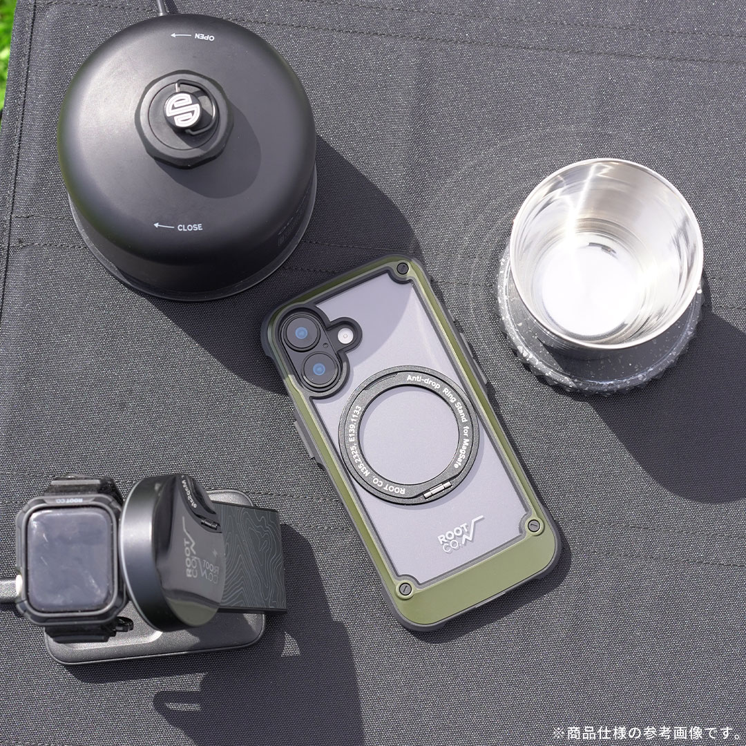 【新】[iPhone 17専用]ROOT CO. GRAVITY Shock Resist Tough & Basic Case Plus.(ブラック)