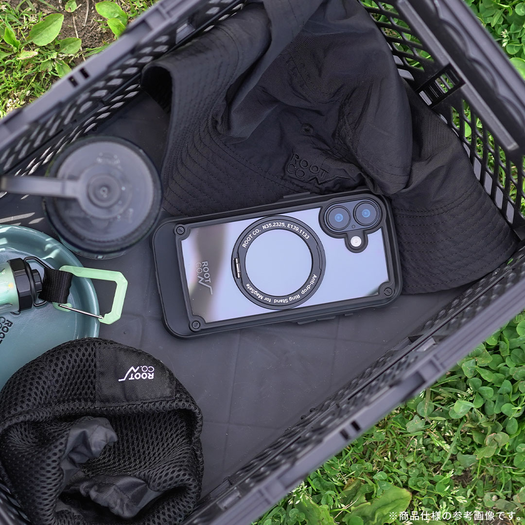 【新】[iPhone 17専用]ROOT CO. GRAVITY Shock Resist Tough & Basic Case Plus.(ブラック)