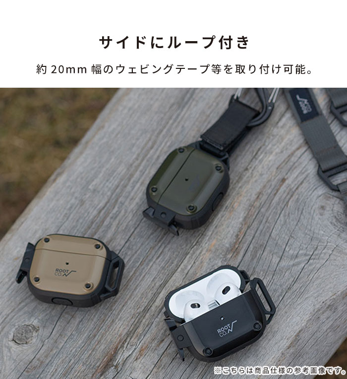 [AirPods Pro(第2/1世代)専用]ROOT CO. GRAVITY Shock Resist Case Pro. for AirPods Lightning&Type-C