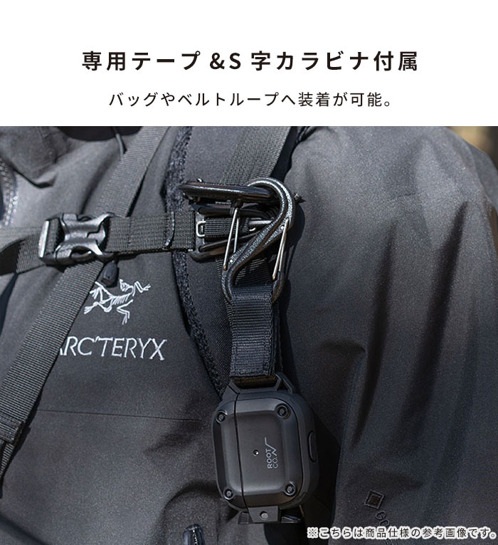 [AirPods Pro(第2/1世代)専用]ROOT CO. GRAVITY Shock Resist Case Pro. for AirPods Lightning&Type-C