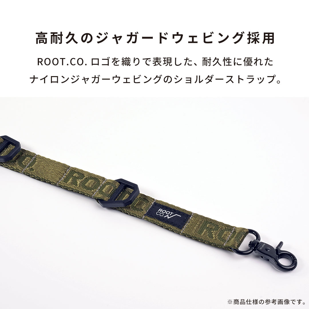 【新】ROOT CO. GRAVITY UTILITY WEBBING LOOP. / SINGLE SNAPHOOK(ブラック)