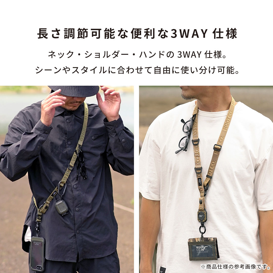 【新】ROOT CO. GRAVITY UTILITY WEBBING LOOP. / SINGLE SNAPHOOK(ブラック)