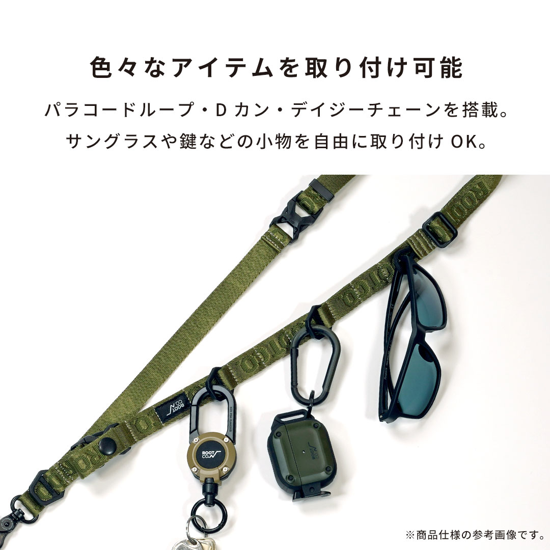 【新】ROOT CO. GRAVITY UTILITY WEBBING LOOP. / SINGLE SNAPHOOK(ブラック)