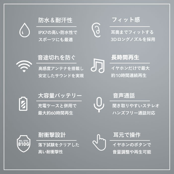 買い誠実 M-SOUNDS Bluetooth5.0対応 MS-TW3(ホワイト) 完全ワイヤレスイヤホン HDSS搭載 IPX7 - オーディオ・楽器