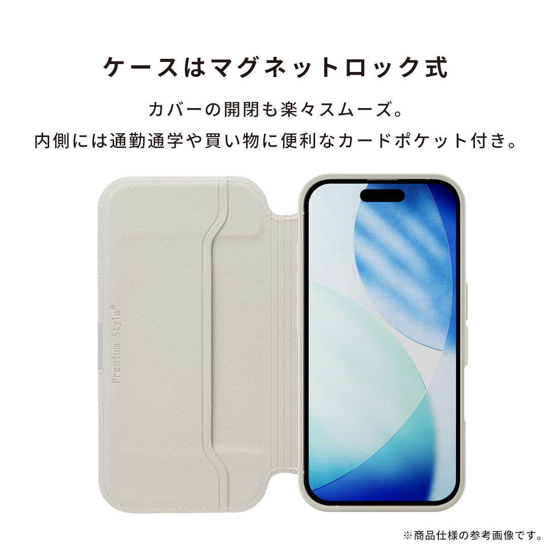 Premium Style iPhone17 ケース 手帳型 iPhone17Pro マグネットロック