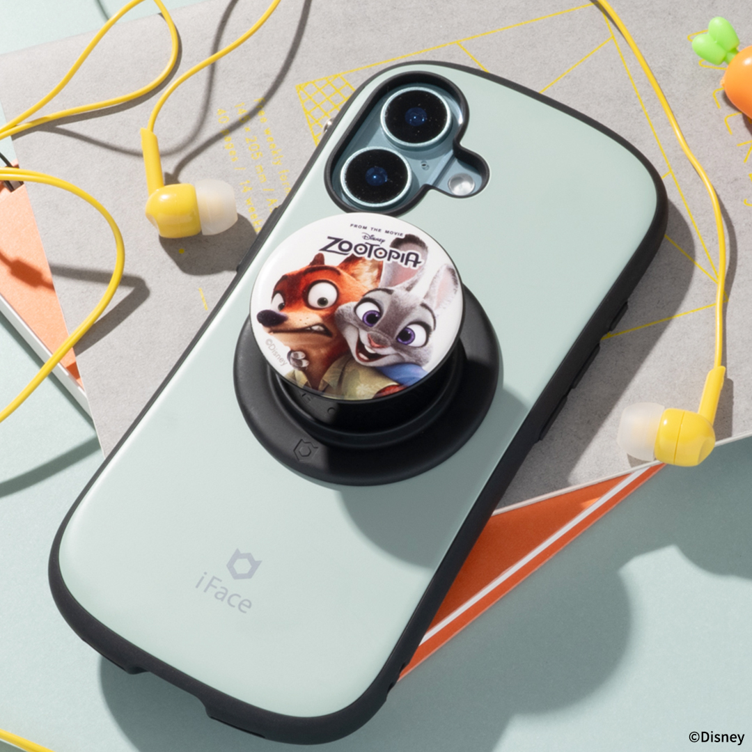 【新】ディズニーキャラクター iFace Grip Holder(ニック・ワイルド)