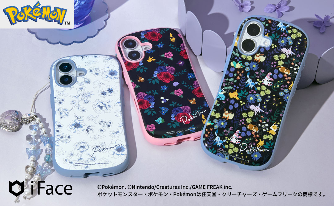 [iPhone 17/15/14/13専用]ポケモン iFace First Class MagSynqケース(フラワー)