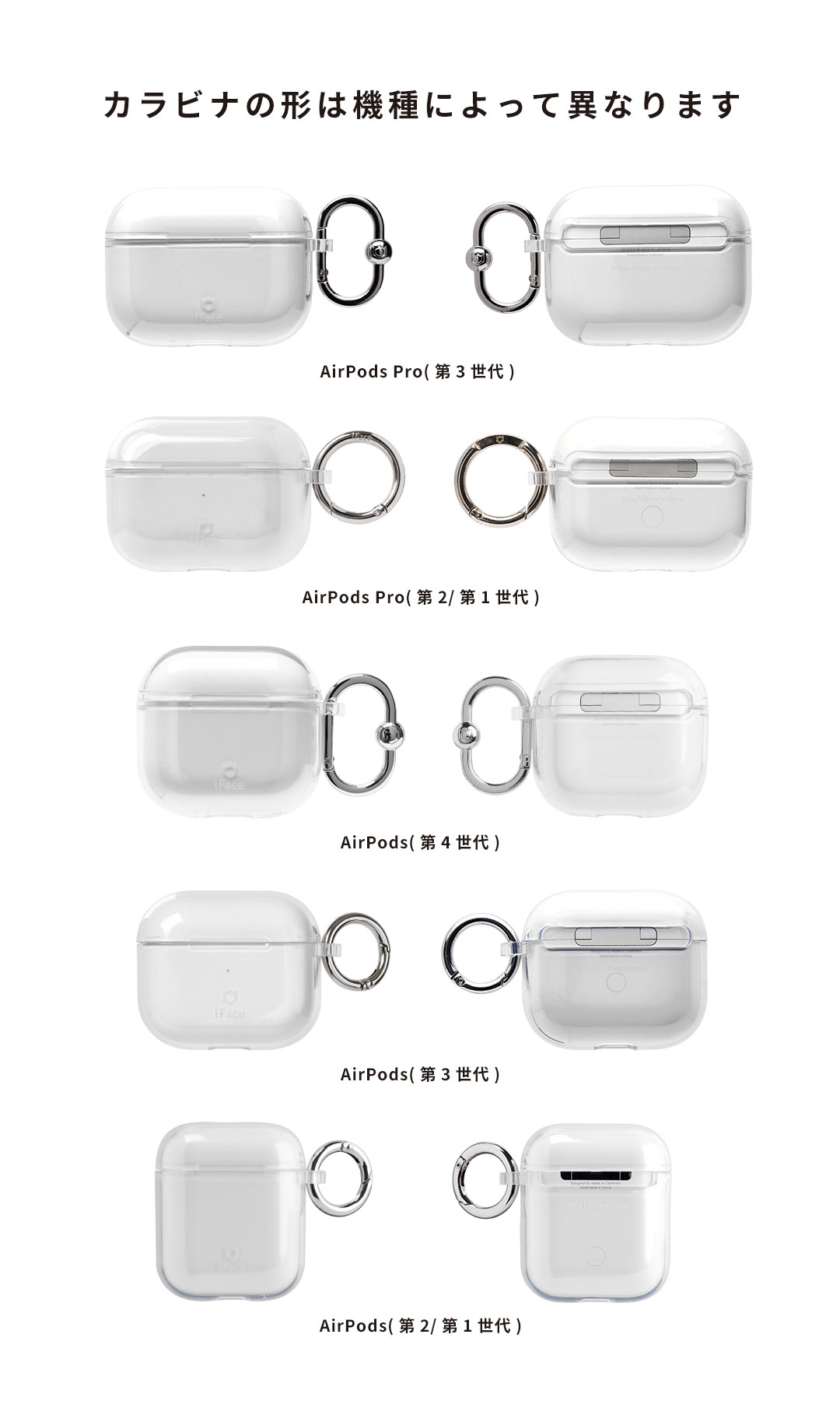 [AirPods Pro(第3世代)専用]iFace Look in Clearケース(クリア)