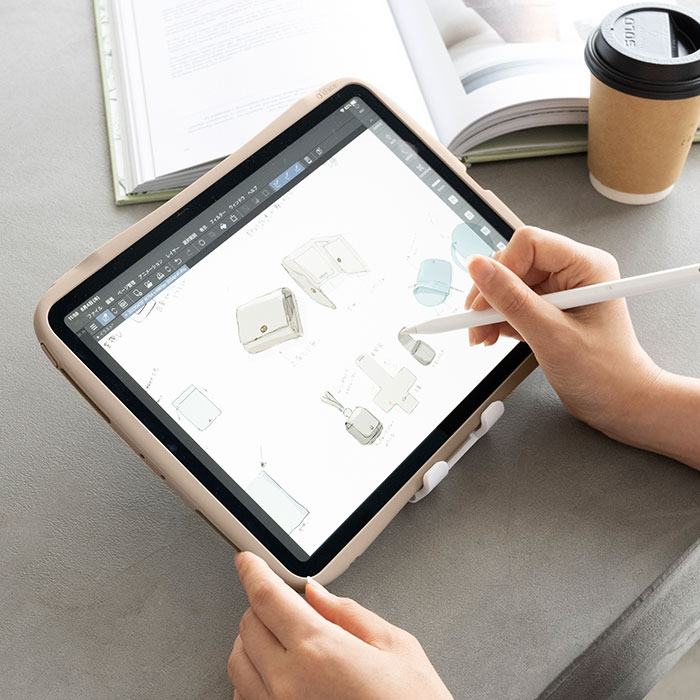 【新】[iPad Pro 11inch(第3/2世代)専用]iFace Reflection ポリカーボネートクリアケース(ブラック)