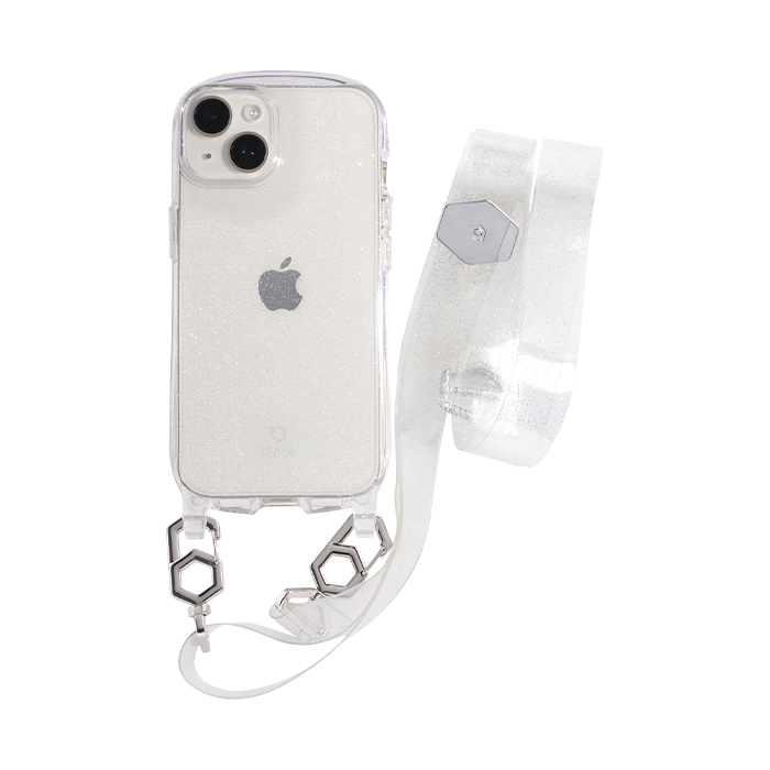 iFace iphone14 ケース iPhone12 ケース iphone13 スマホ ショルダーストラップ クリア ケース スマホショルダー iPhone 13Pro 12Pro  SE アイフェイス キラキラ | iFace | 02
