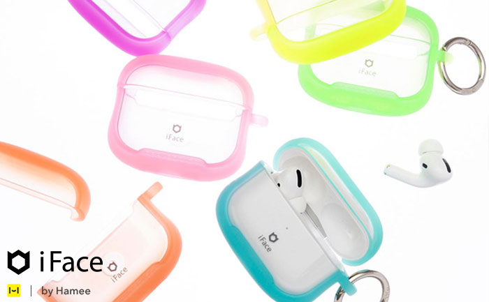 【新】[AirPods Pro(第2/1世代)専用]iFace Reflection ポリカーボネートクリアケース(ブラック)