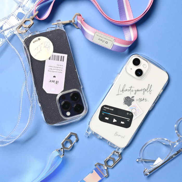 [iPhone 14/14 Pro/14 Pro Max/13/13 mini/13 Pro/12/12 Pro/8/7/SE(第2/第3世代)専用]iFace Hang and クリアケース