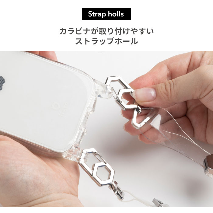 [iPhone 14/14 Pro/14 Pro Max/13/13 mini/13 Pro/12/12 Pro/8/7/SE(第2/第3世代)専用]iFace Hang and クリアケース