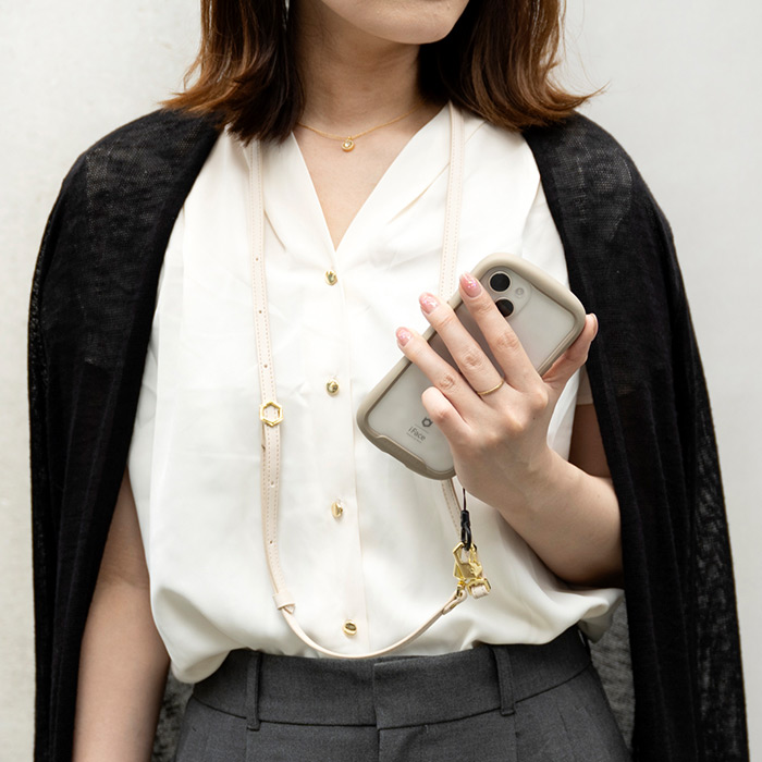 iFace Hang and ショルダーストラップ(レザー)