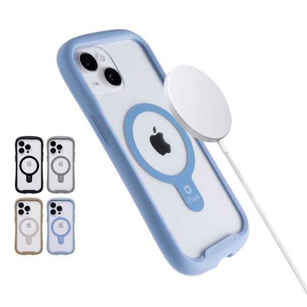 iFace iPhone専用 Reflection Magnetic 強化ガラスクリアケース