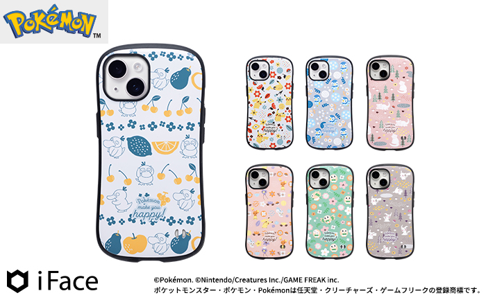 ポケットモンスター/ポケモン iFace First Classケース(北欧/集合)