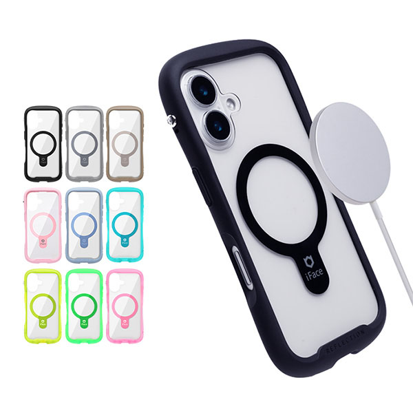 iFace iPhone専用 Reflection MagSynq 強化ガラスクリアケース : Hamee