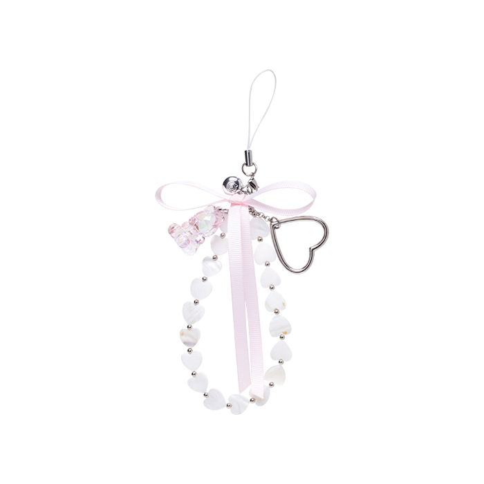 iFace ハンドストラップ スマホチェーン Phoneチャーム ビーズ