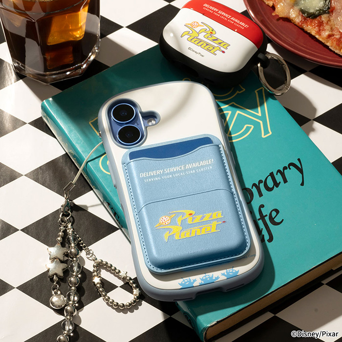 【新】ディズニー/ピクサーキャラクター iFace MagSynq カードウォレット(トイ・ストーリー/PIZZA PLANET)