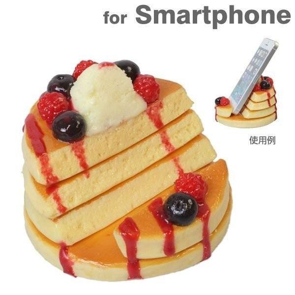 食品サンプル 合羽橋 まいづる フルーツホットケーキ スマホスタンド