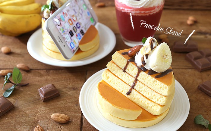 Hamee スマホスタンド 卓上 食品サンプル チョコバナナ パン