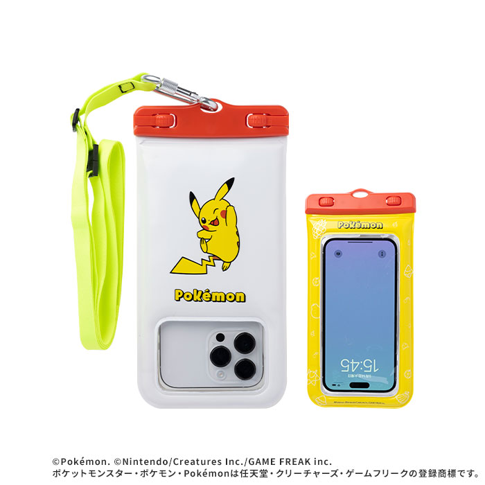 防水ケース ポケモン ポケットモンスター DIVAID スマホ ワイドサイズ iphone 浮く スマホケース ポーチ 海 貴重品 大きめ ショルダー ストラップ ななめ掛け｜keitai｜02