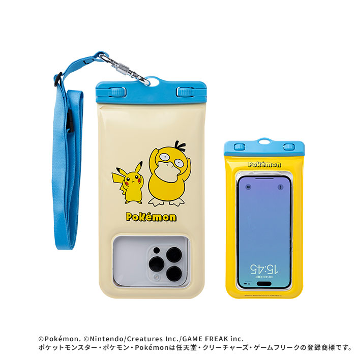 防水ケース ポケモン ポケットモンスター DIVAID スマホ ワイドサイズ iphone 浮く スマホケース ポーチ 海 貴重品 大きめ ショルダー ストラップ ななめ掛け｜keitai｜04