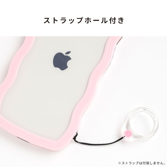 【新】[iPhone 12/12 Pro専用]ULTRA FINE Wavy Frame iPhoneケース(ホワイト)