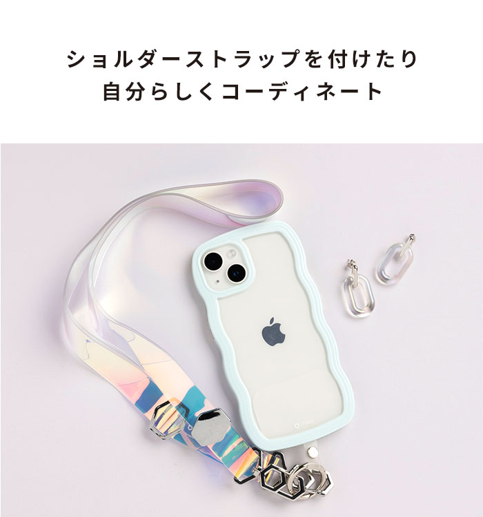 【新】[iPhone 12/12 Pro専用]ULTRA FINE Wavy Frame iPhoneケース(ホワイト)