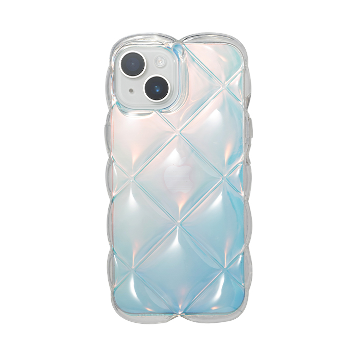 ★新品未開封【Darich】キルティング iPhoneケース ライトブルー DDキルティングiPhoneケース（スマホケース/カバー）｜Darich