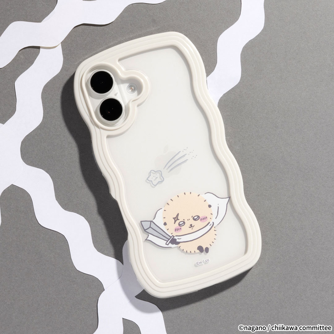 [iPhone 15/14/13専用]ちいかわ うねうねケース(ピンク/ちいかわ)