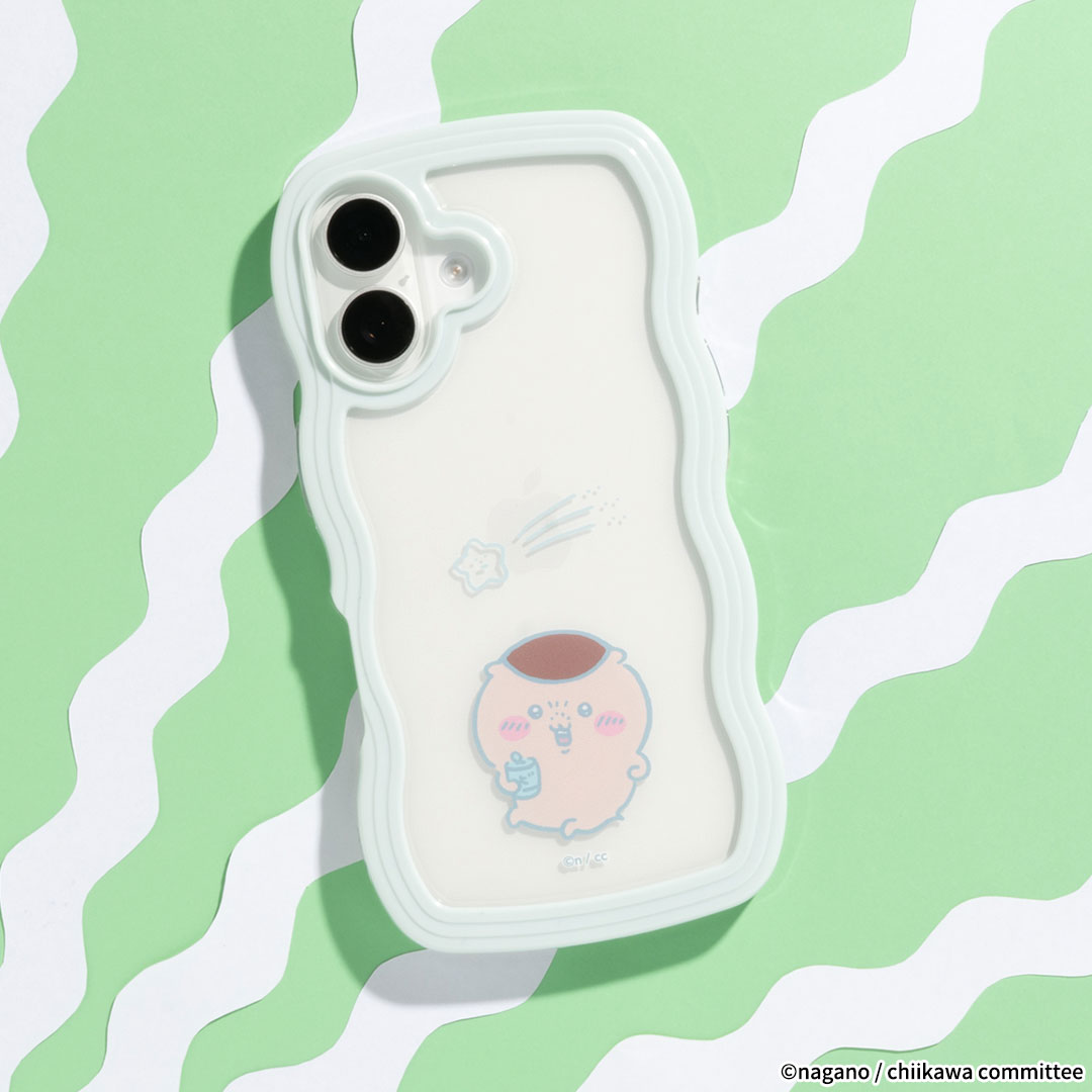[iPhone 15/14/13専用]ちいかわ うねうねケース(ピンク/ちいかわ)