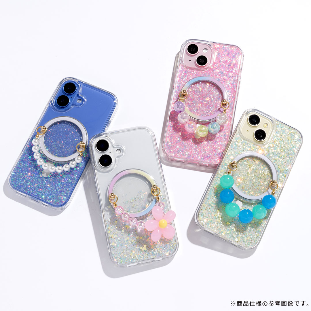 使うたび、気分もキラめく。twinkle Magsafe対応 グリッターケース。