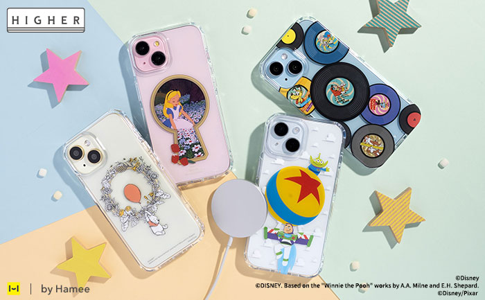[iPhone 15/14/13専用] ディズニーキャラクター HIGHER MagSafe対応 ハイブリッドケース