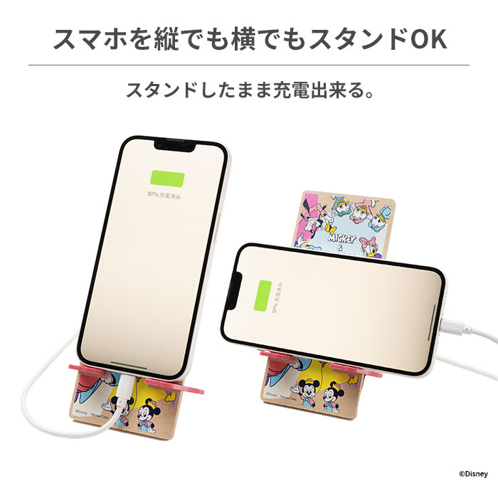 [各種スマートフォン対応]ディズニー/ピクサーキャラクター 組み立て式ウッドスタンド