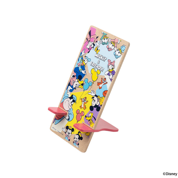 スマホスタンド 木製 卓上 ディズニーキャラクター 組み立て式ウッドスタンド｜keitai｜02