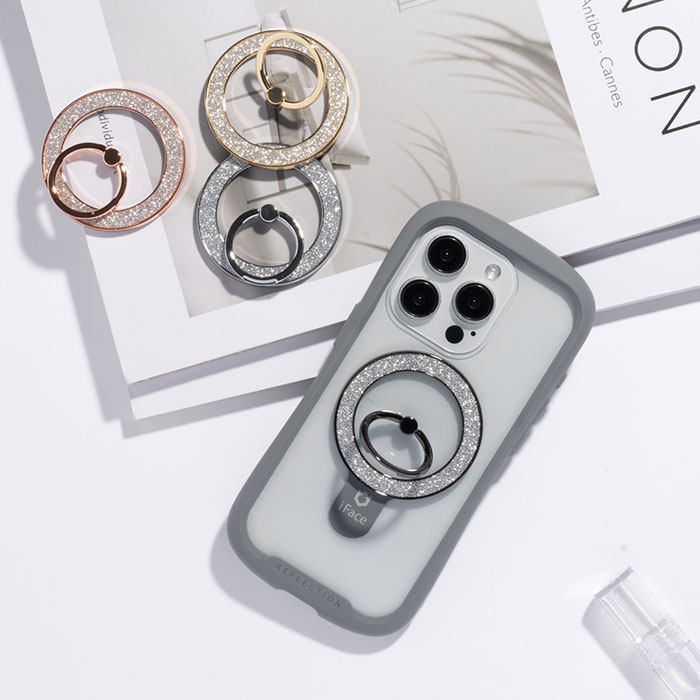 magsafe リング 強力 キラキラ スマホスタンド マグセーフリング