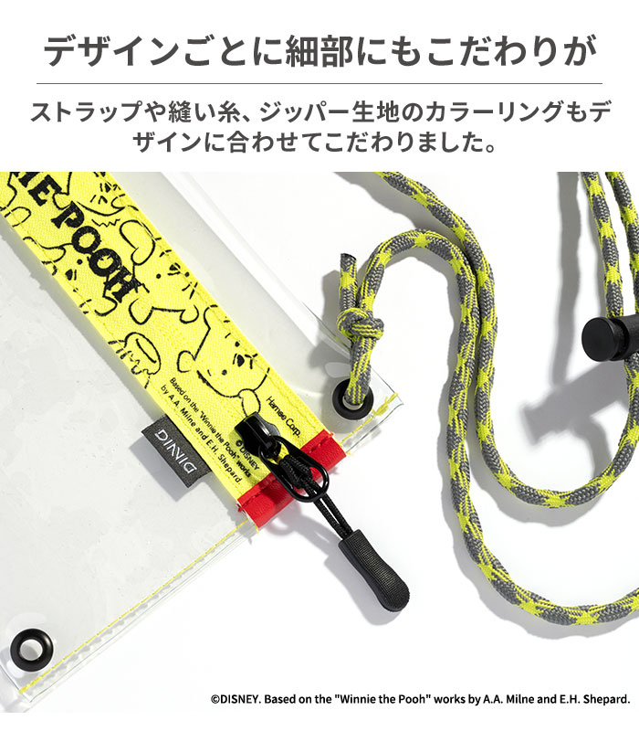 [各種スマートフォン対応]ディズニーキャラクター DIVAID クリアサコッシュ(