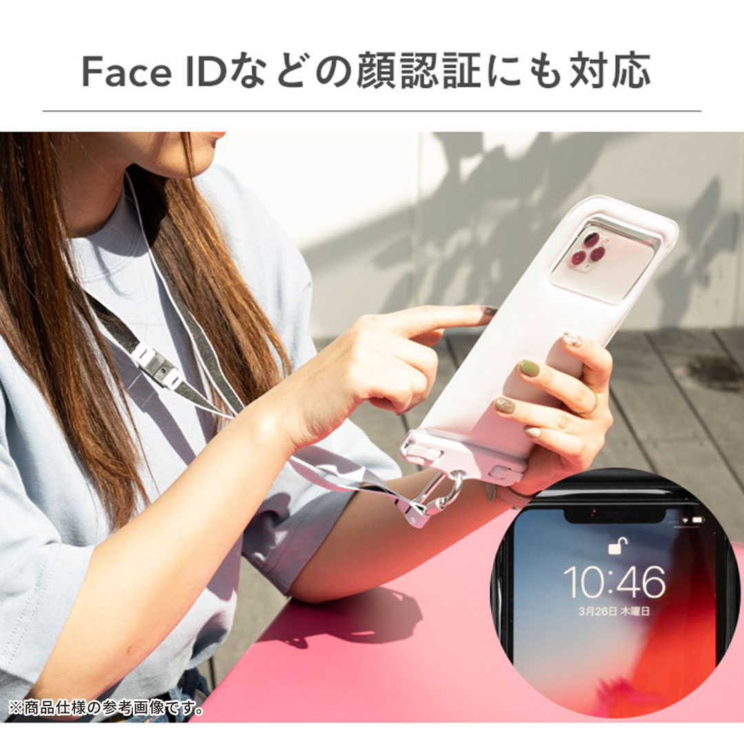 [各種スマートフォン対応]ディズニーキャラクター/DIVAID フローティング防水ケース ワイドサイズ ショルダーストラップ
