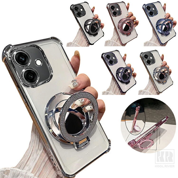 Galaxy A07 5G �P�[�X �N���A �J�o�[  �����Y�J�o�[�t�� �N���A ���� ���b�L TPU �\�t�g�P�[�X �����^�X�}�z�����O�t�� �~���[�t�� �X�^���h�@�\ �p �ی�