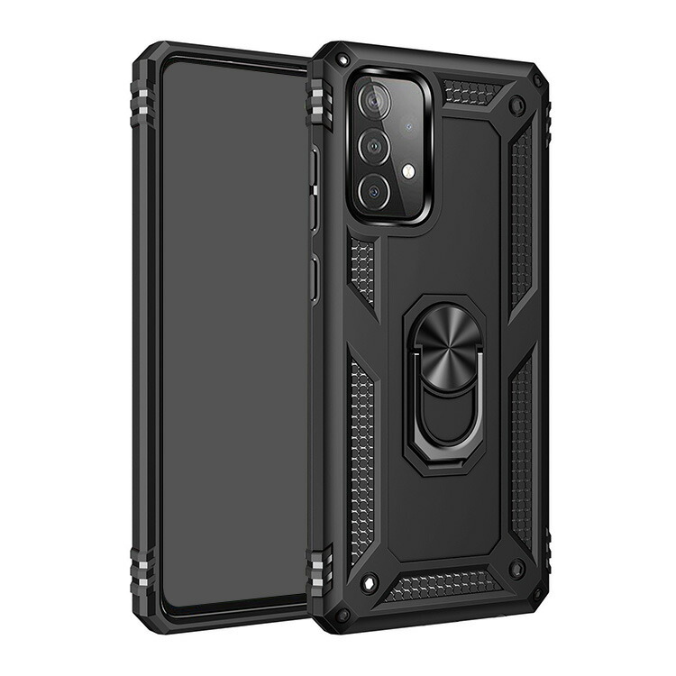 Samsung Galaxy A52 5G ケース/カバー スタンド機能 リング付き 2重 